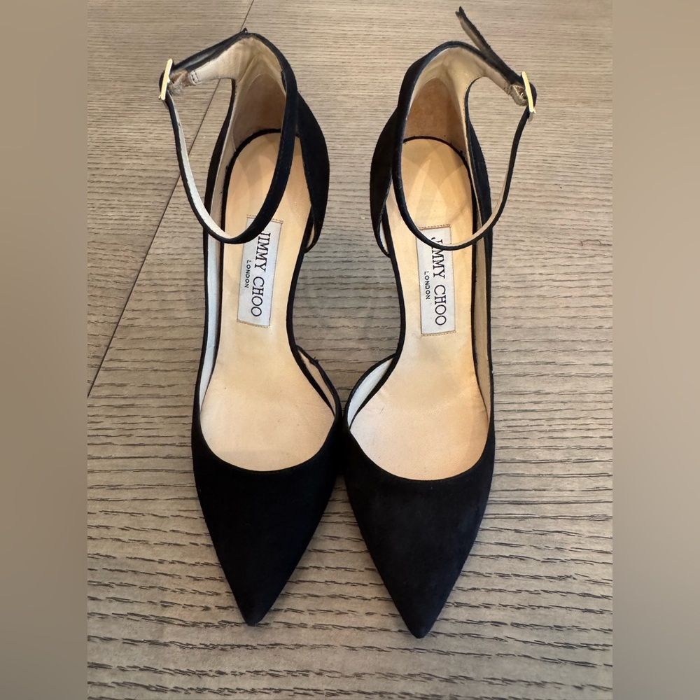 Jimmy Choo Black Suede Heels